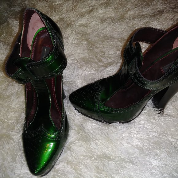 RARE-💚EMERALD💚GREEN- Marc Jacobs Emerald Green Pumps